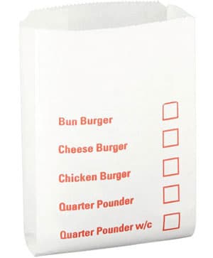 LARGE BURGER BAG